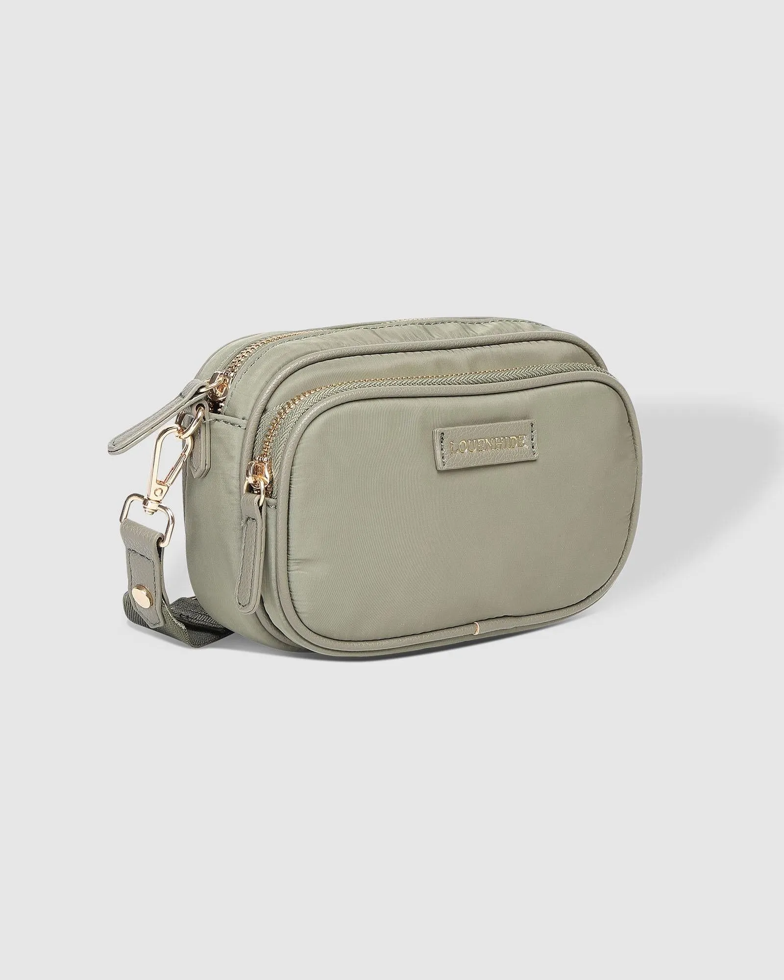 LOUENHIDE Cali Nylon Crossbody Bag - Khaki
