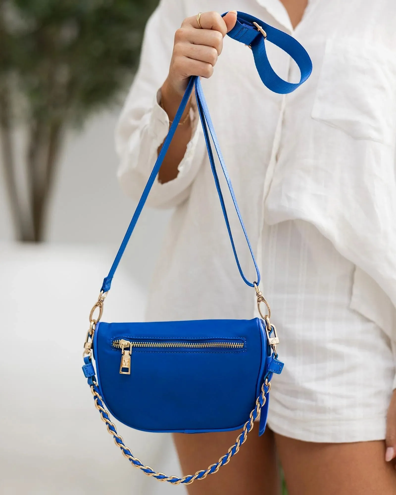 LOUENHIDE Halsey Nylon Sling Bag - Blue