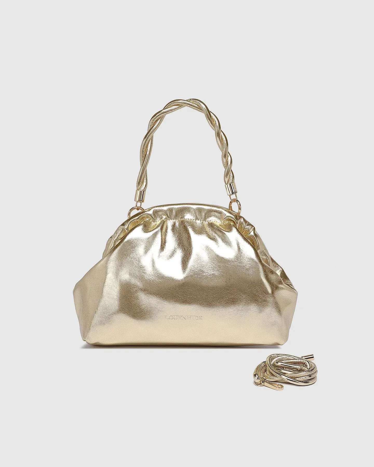 LOUENHIDE Lotus Clutch - Gold