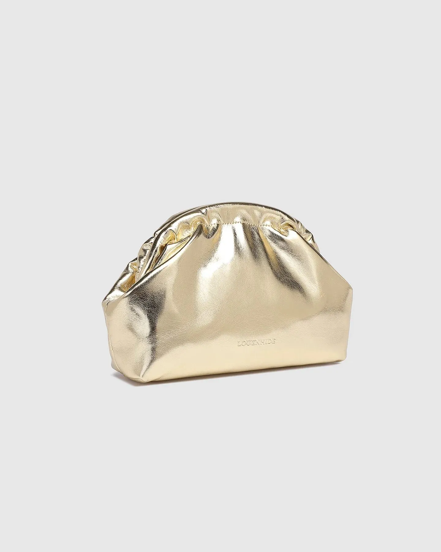 LOUENHIDE Lotus Clutch - Gold