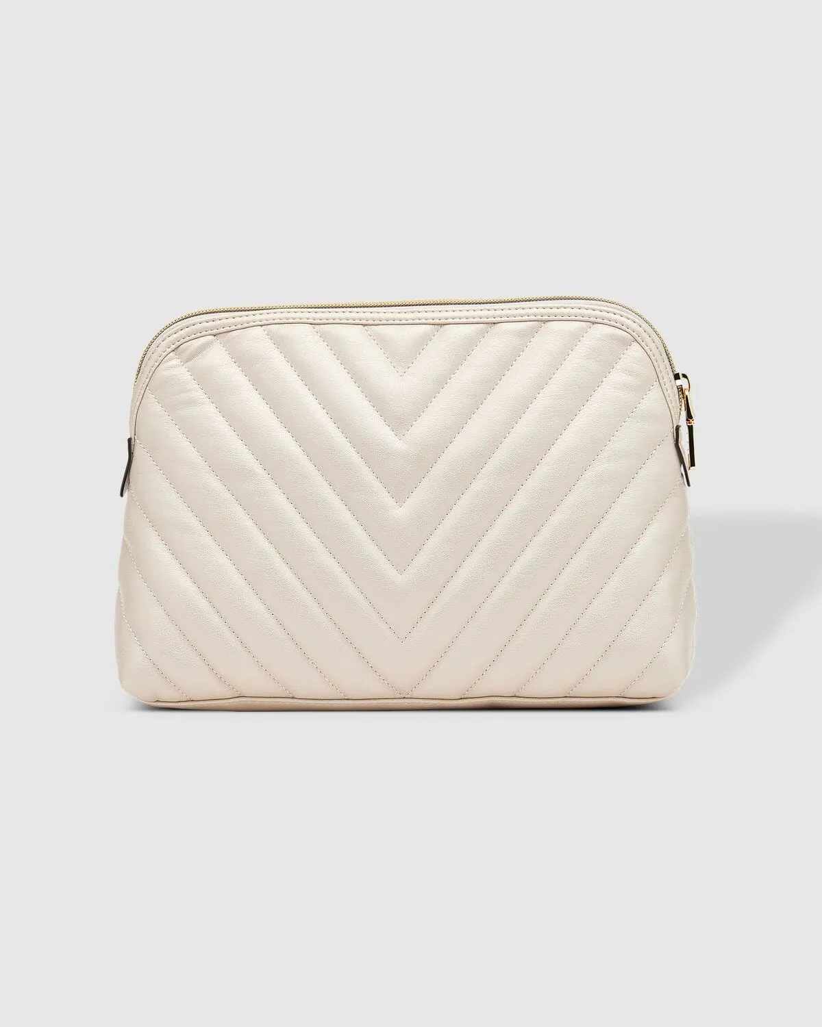 LOUENHIDE Positano Cosmetic Case - Pearl White