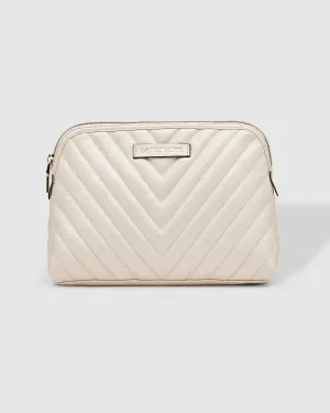 LOUENHIDE Positano Cosmetic Case - Pearl White
