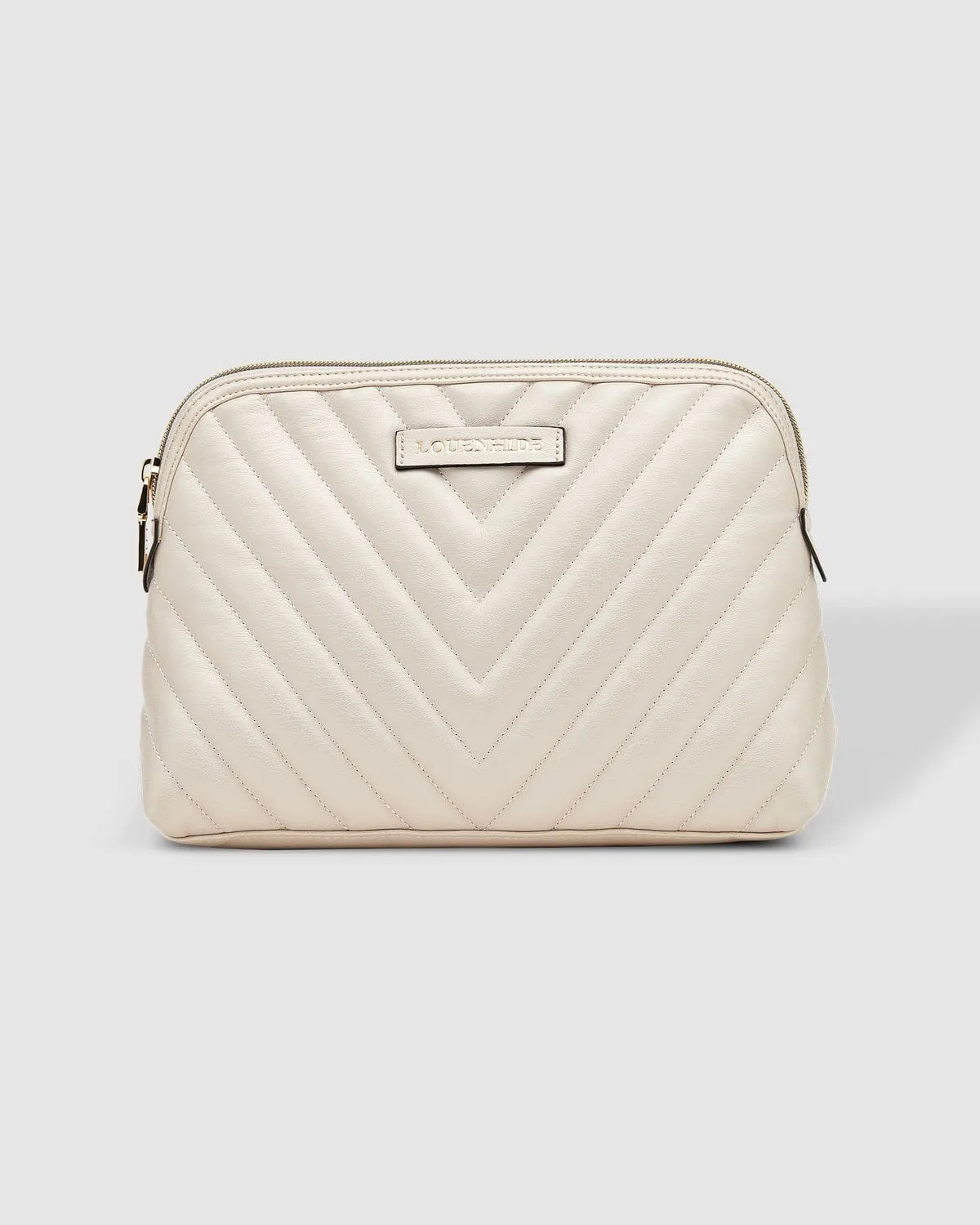 LOUENHIDE Positano Cosmetic Case - Pearl White