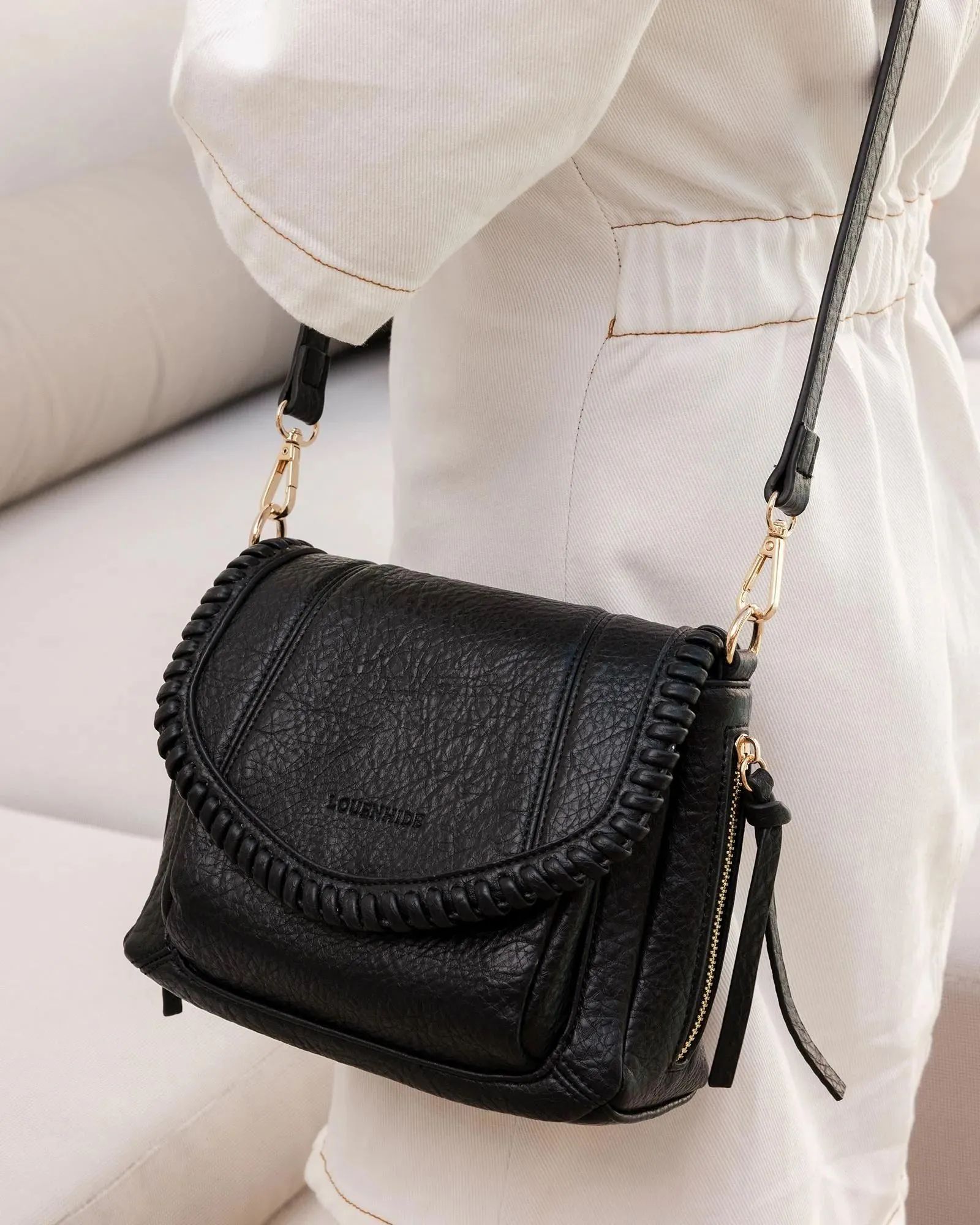 LOUENHIDE Shania Crossbody Bag - Black
