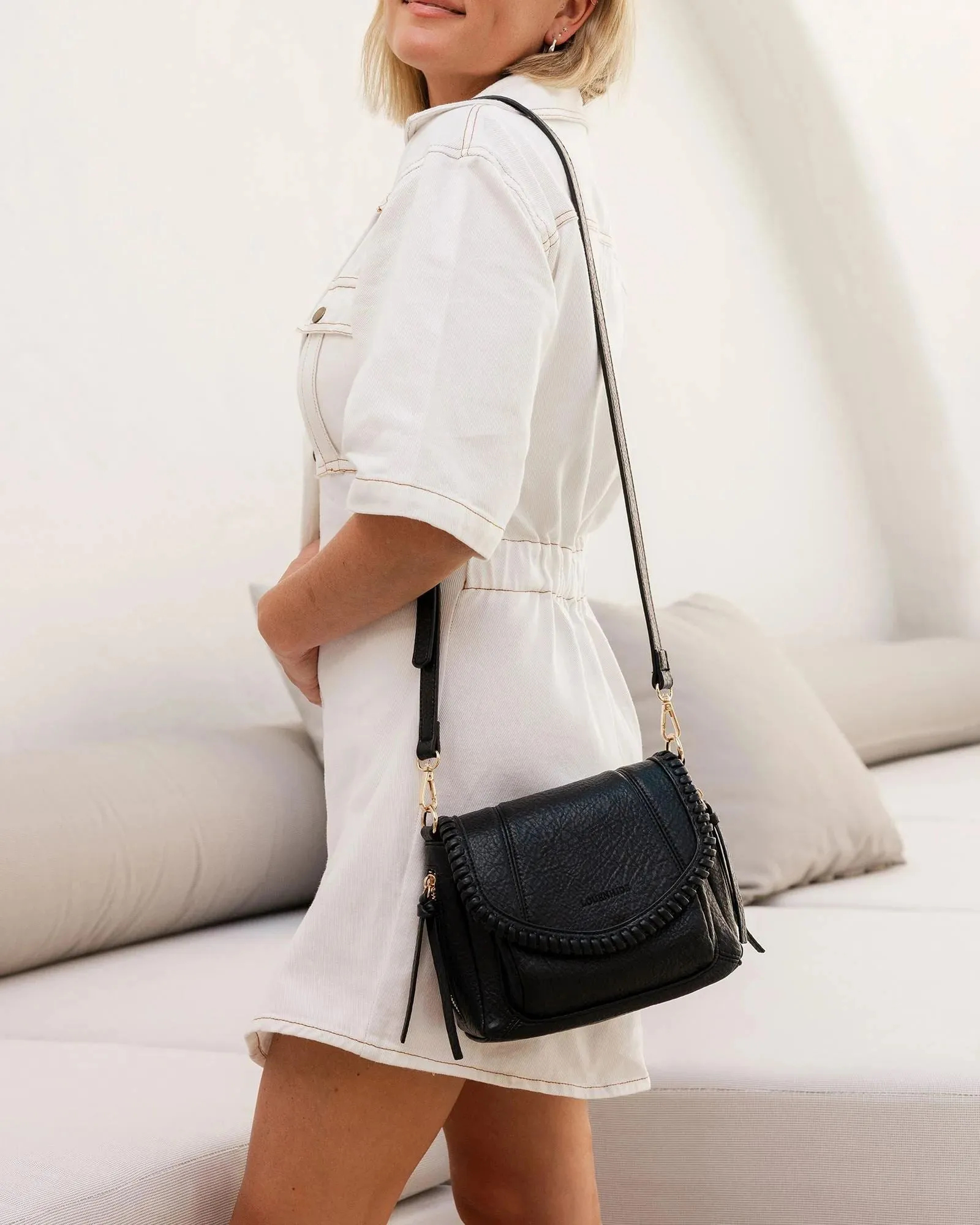 LOUENHIDE Shania Crossbody Bag - Black