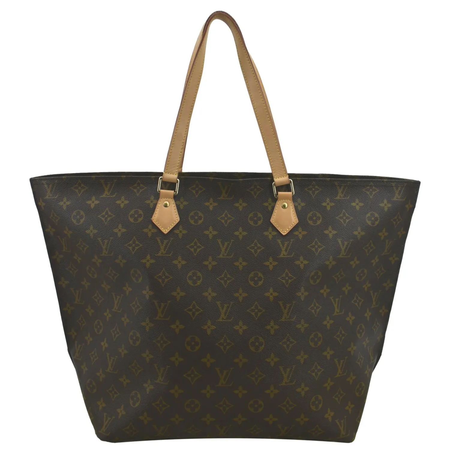 LOUIS VUITTON All-In MM Monogram Canvas Shoulder Bag Brown