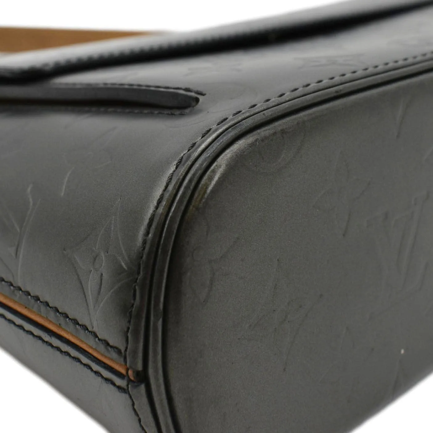 LOUIS VUITTON Alston Monogram Mat Shoulder Bag Black