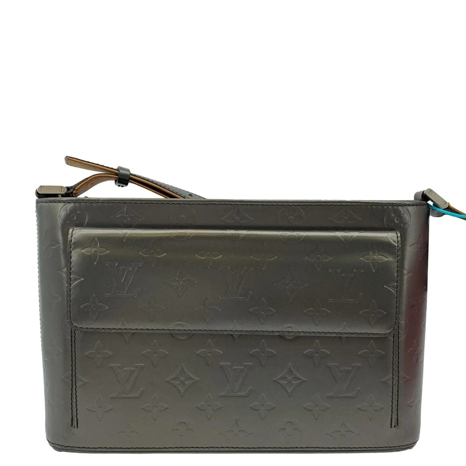LOUIS VUITTON Alston Monogram Mat Shoulder Bag Black
