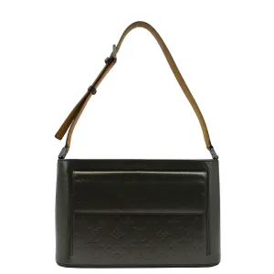 LOUIS VUITTON Alston Monogram Mat Shoulder Bag Black