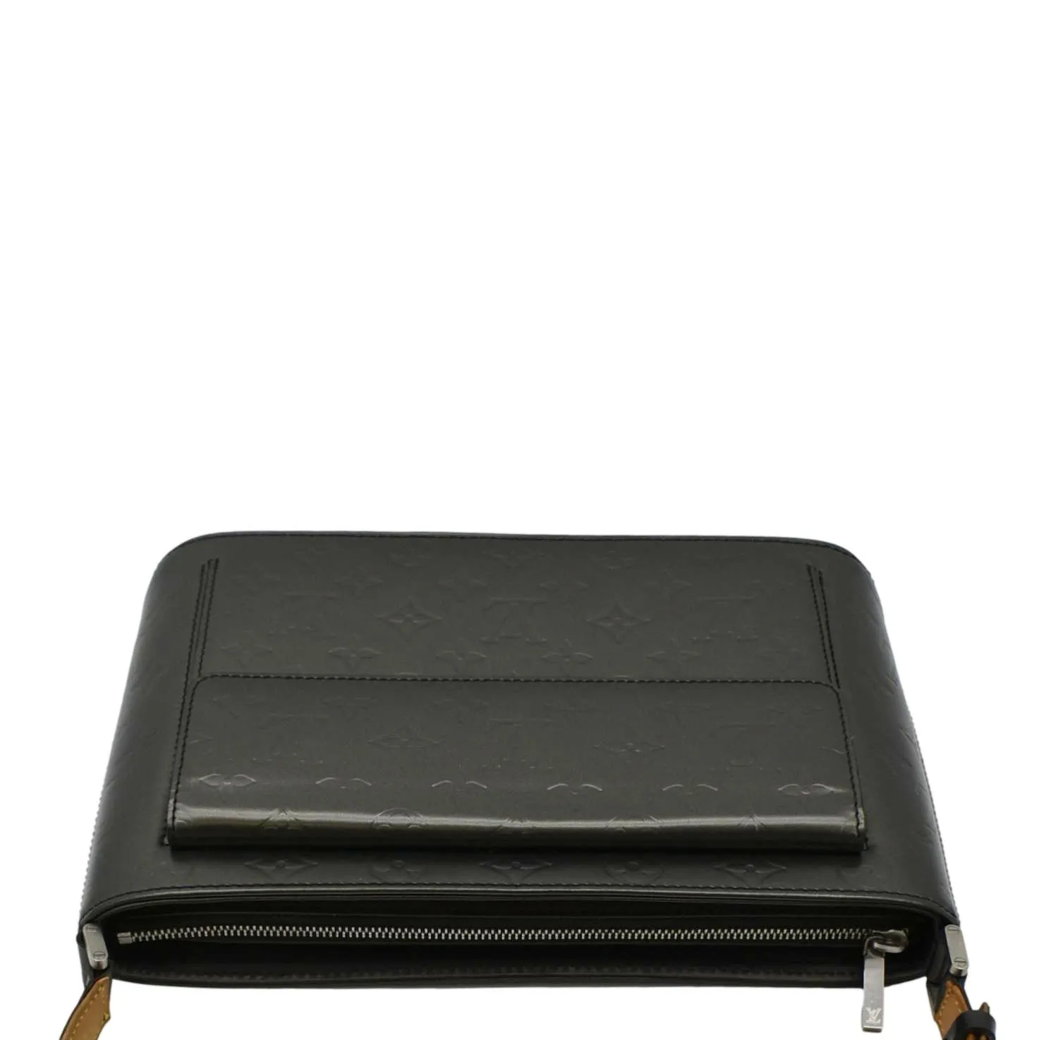 LOUIS VUITTON Alston Monogram Mat Shoulder Bag Black