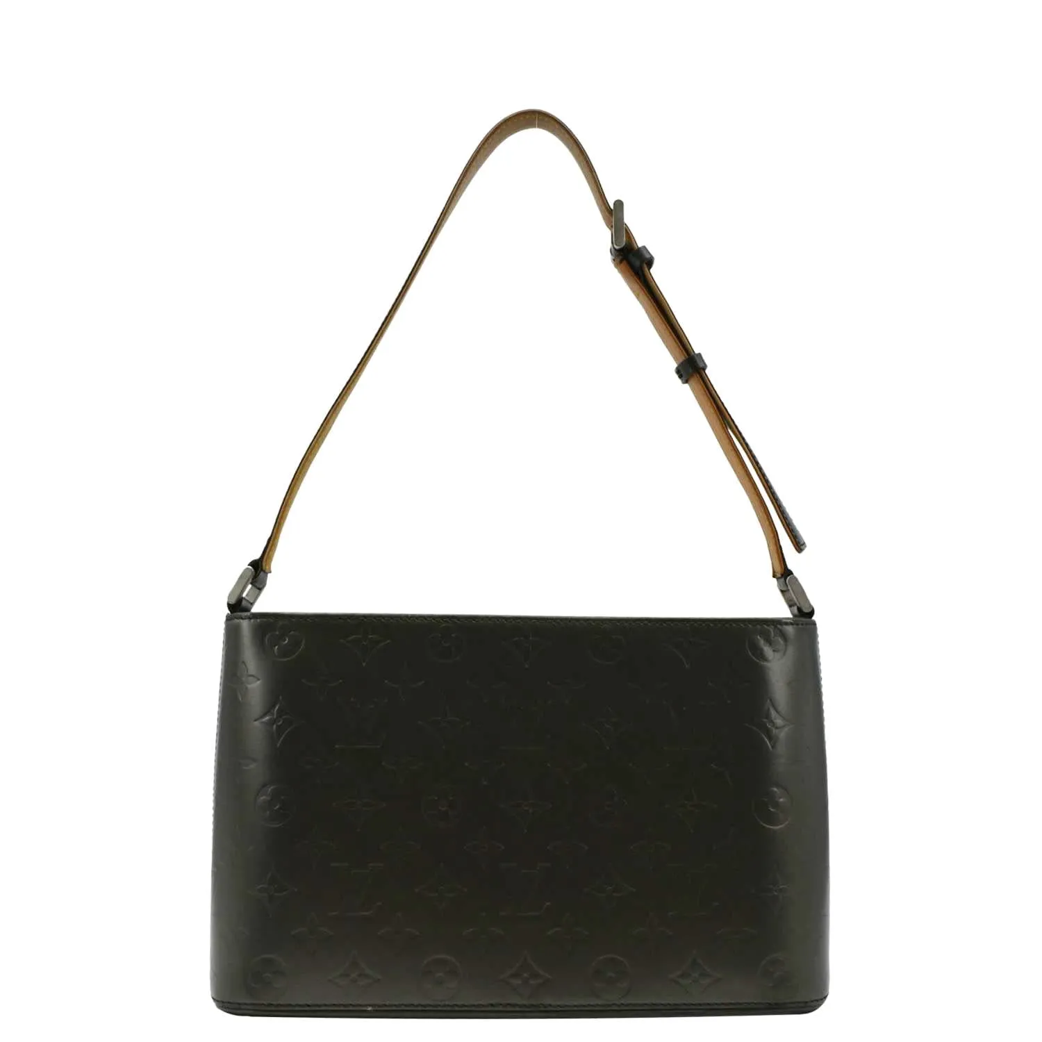 LOUIS VUITTON Alston Monogram Mat Shoulder Bag Black
