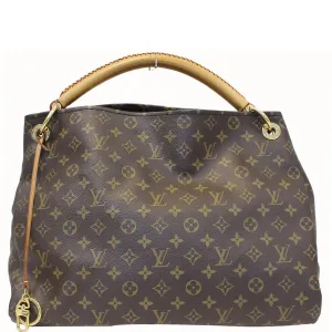 LOUIS VUITTON Artsy MM Monogram Canvas Shoulder Bag Brown