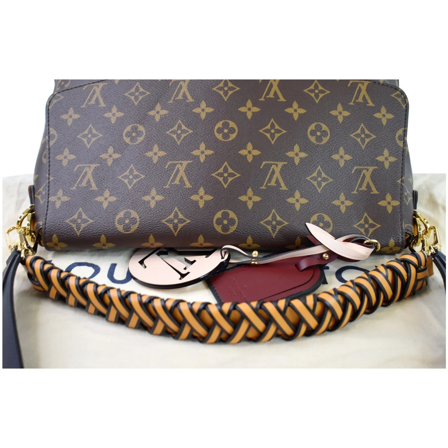 LOUIS VUITTON Beaubourg MM Monogram Canvas Shoulder Bag Brown