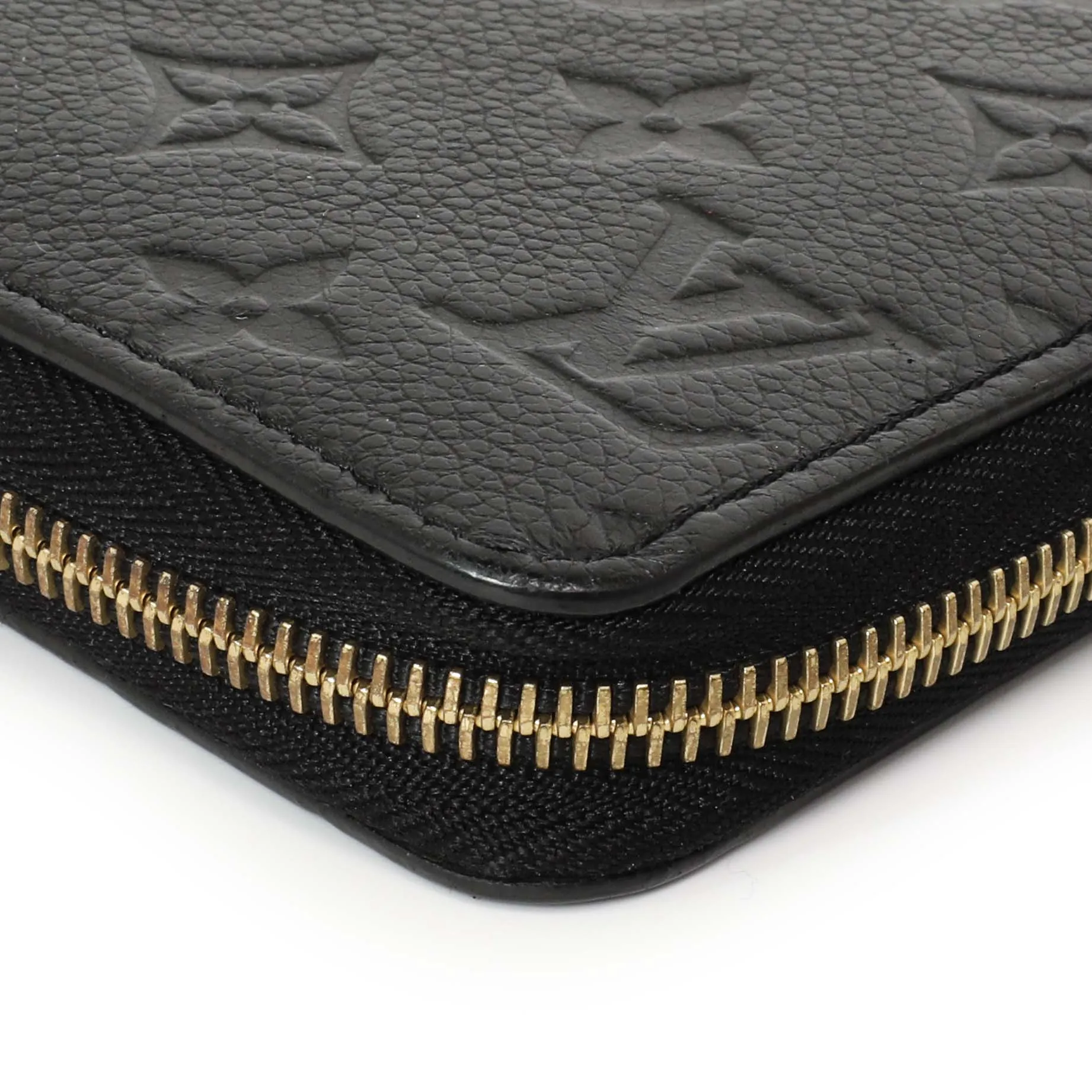Louis Vuitton Black Empreinte Zippy Wallet