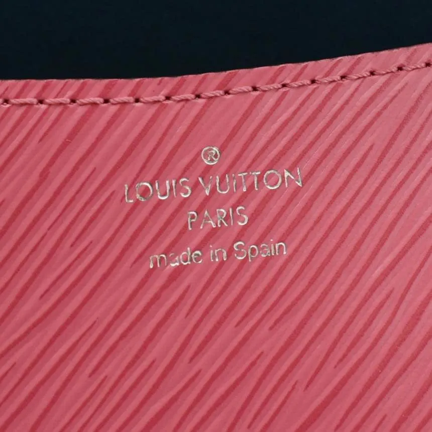 LOUIS VUITTON Buci Epi  Leather Shoulder Bag Pink