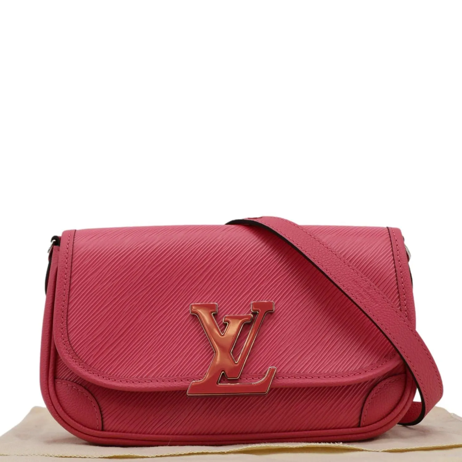LOUIS VUITTON Buci Epi  Leather Shoulder Bag Pink