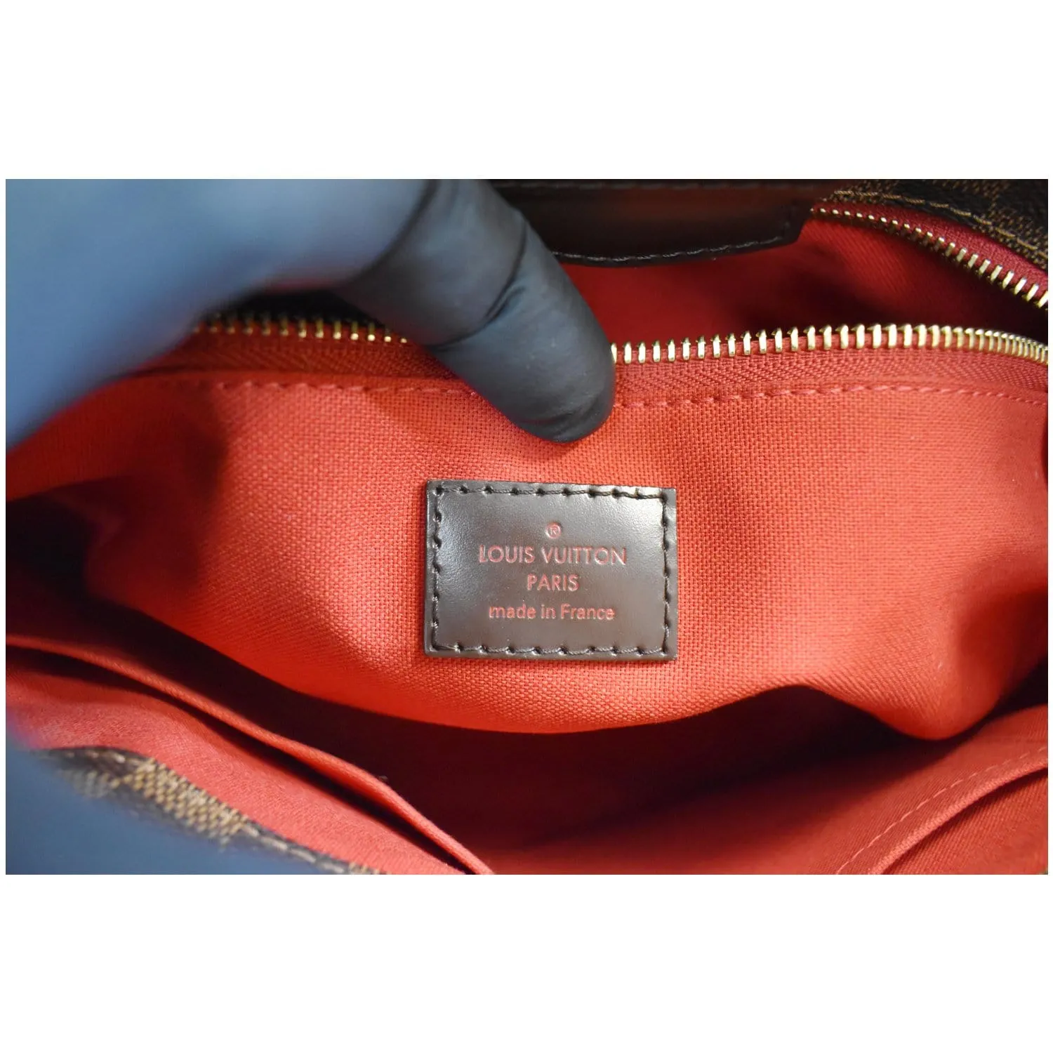 LOUIS VUITTON Cabas Rosebery Damier Ebene Shoulder Bag Brown