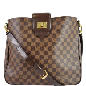 LOUIS VUITTON Cabas Rosebery Damier Ebene Shoulder Bag Brown
