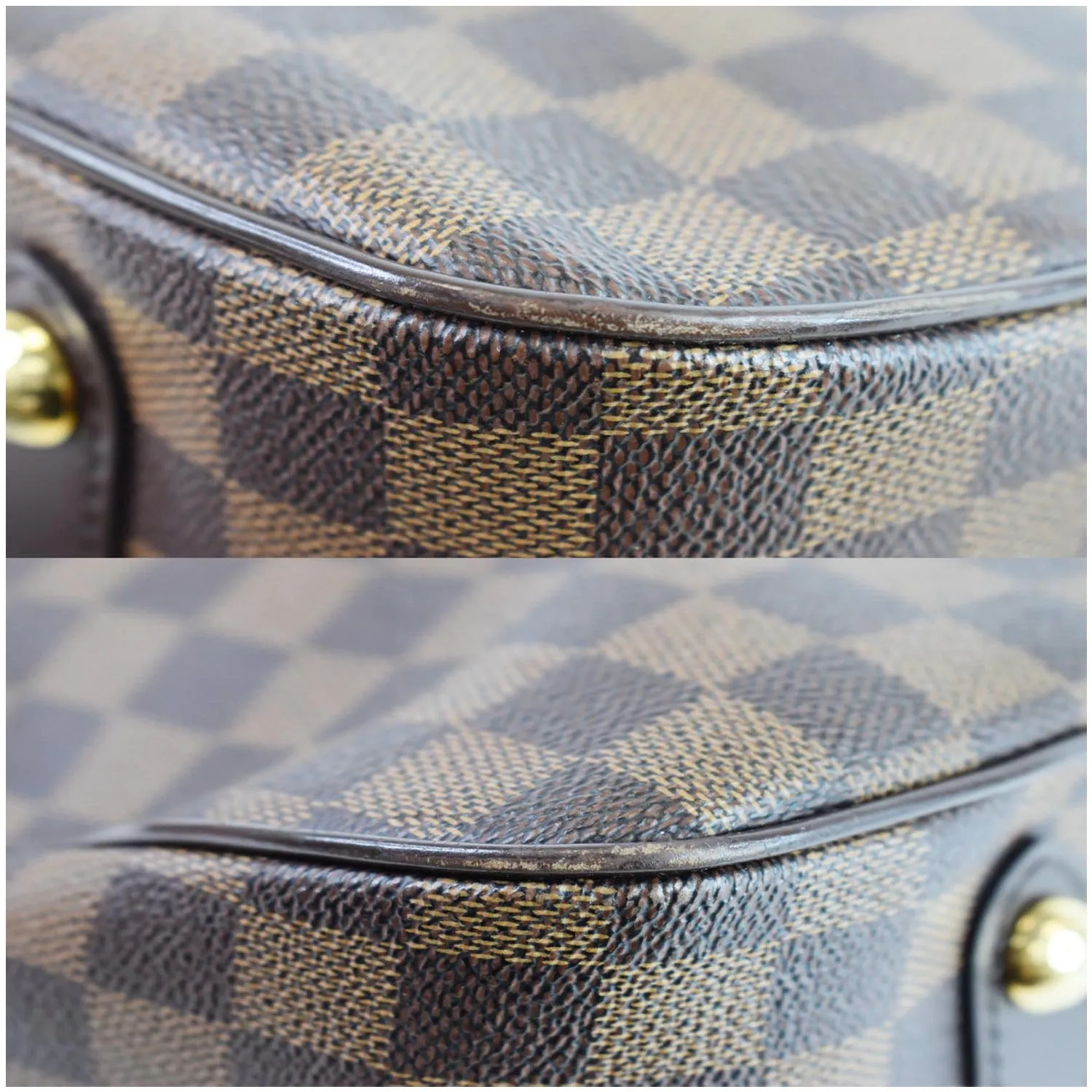LOUIS VUITTON Cabas Rosebery Damier Ebene Shoulder Bag Brown