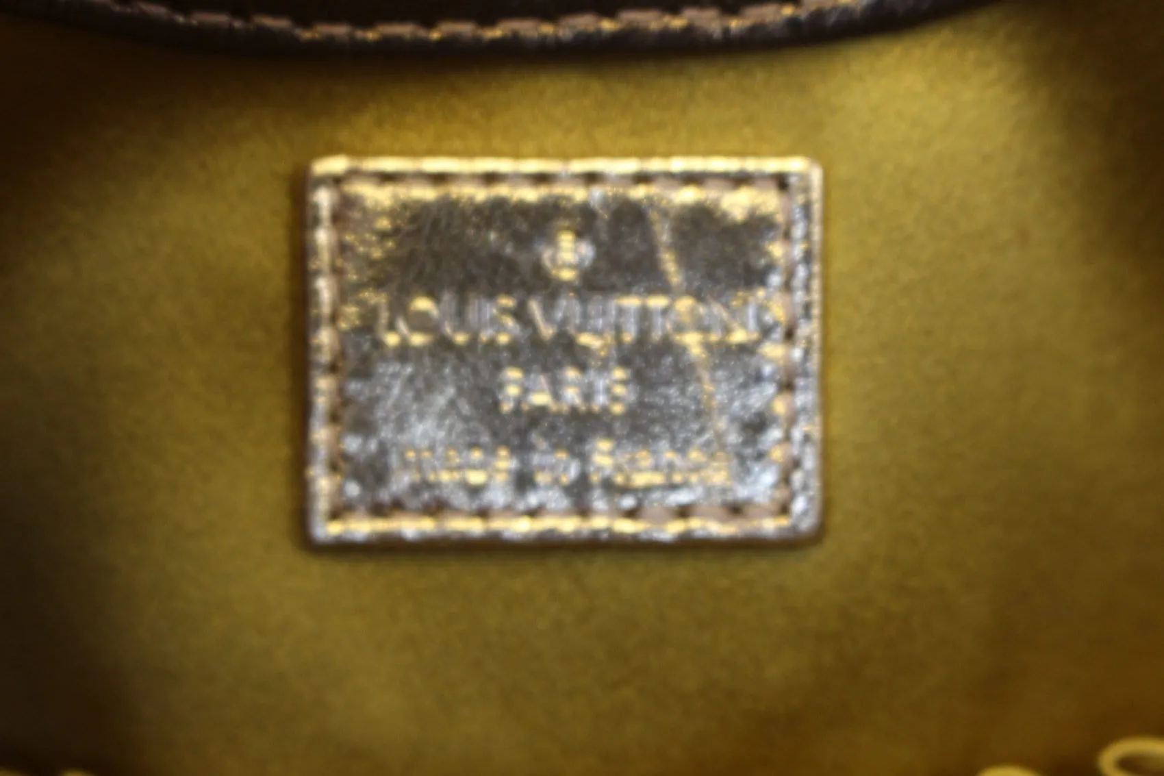 LOUIS VUITTON Cuir Gold Monogram Embossed Theda PM - Sale