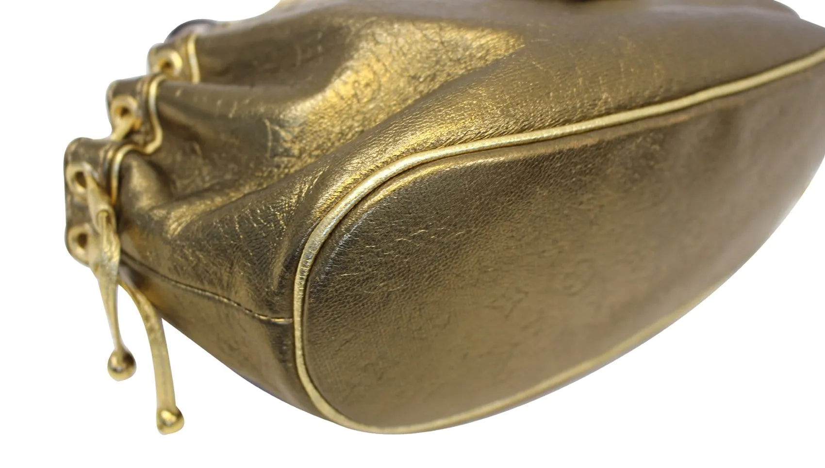 LOUIS VUITTON Cuir Gold Monogram Embossed Theda PM - Sale