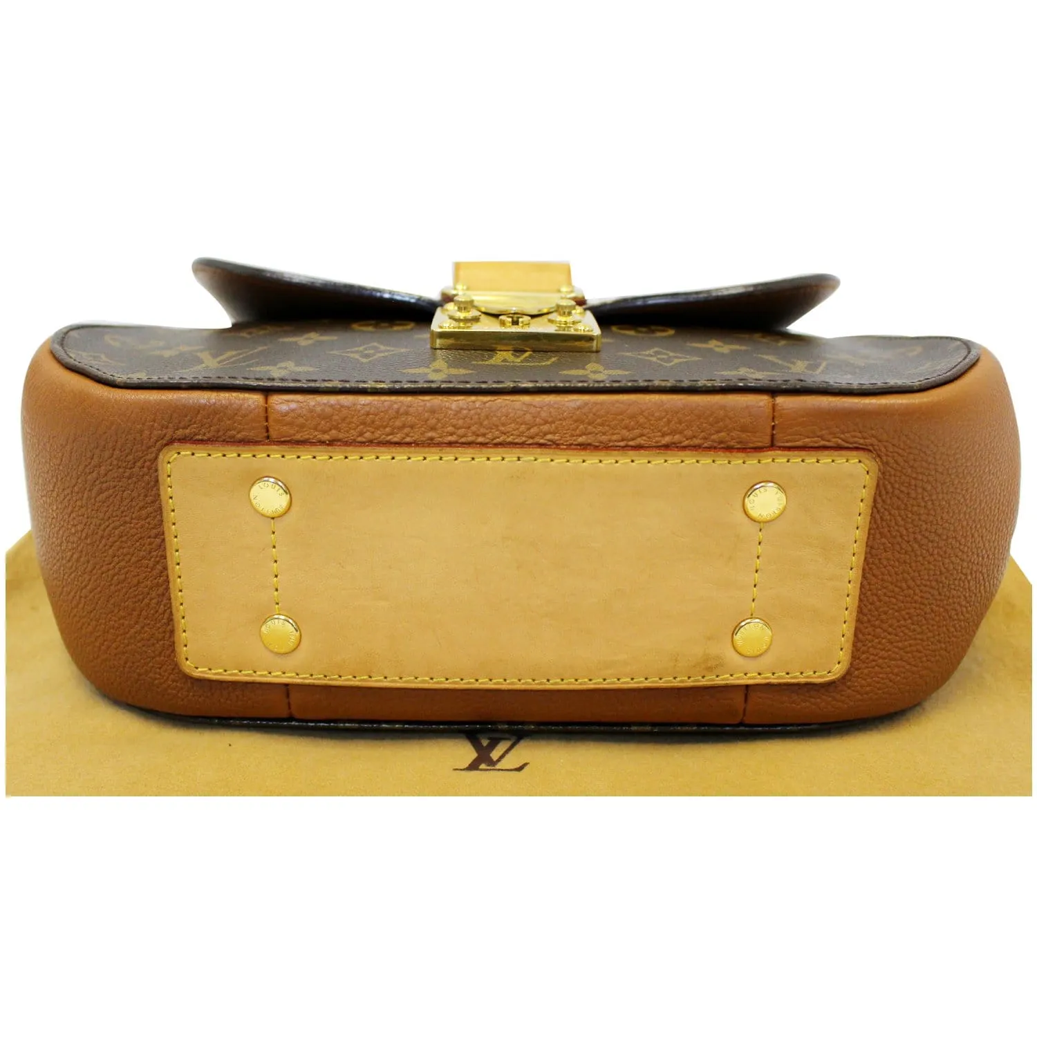 LOUIS VUITTON Eden MM Monogram Canvas Shoulder Bag Brown