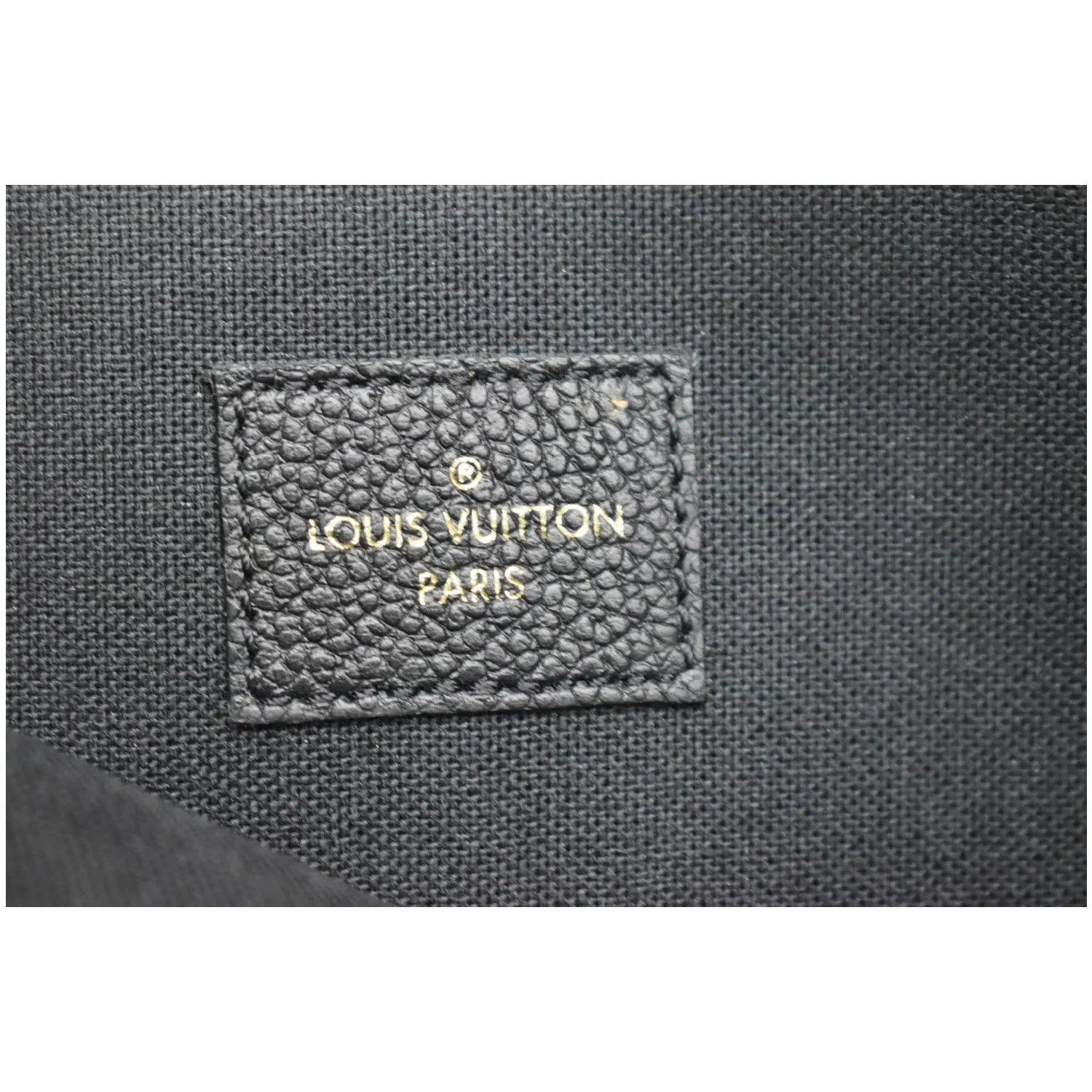 LOUIS VUITTON Felicie Monogram Empreinte Chain Pochette Crossbody Bag Black