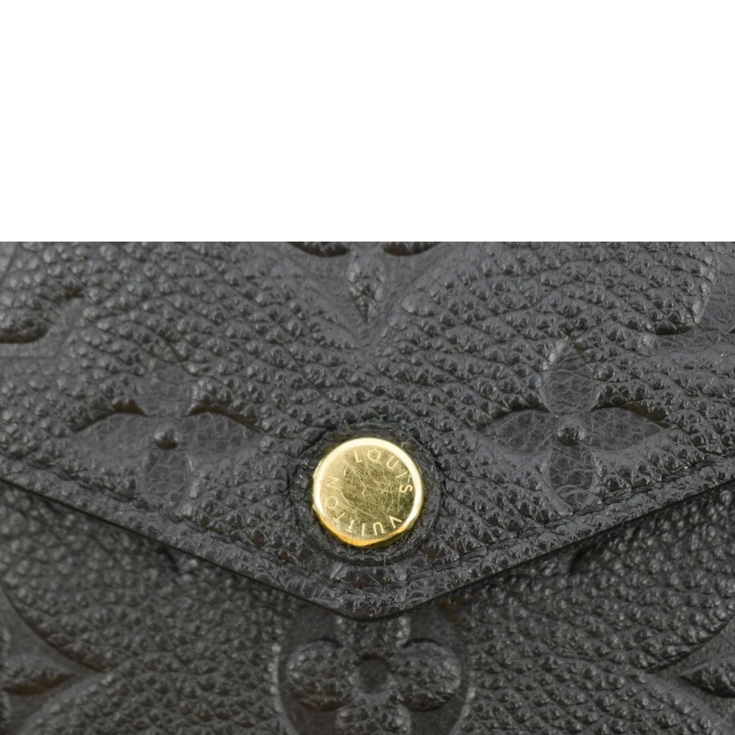 LOUIS VUITTON Felicie Monogram Empreinte Pochette Shoulder Bag Black