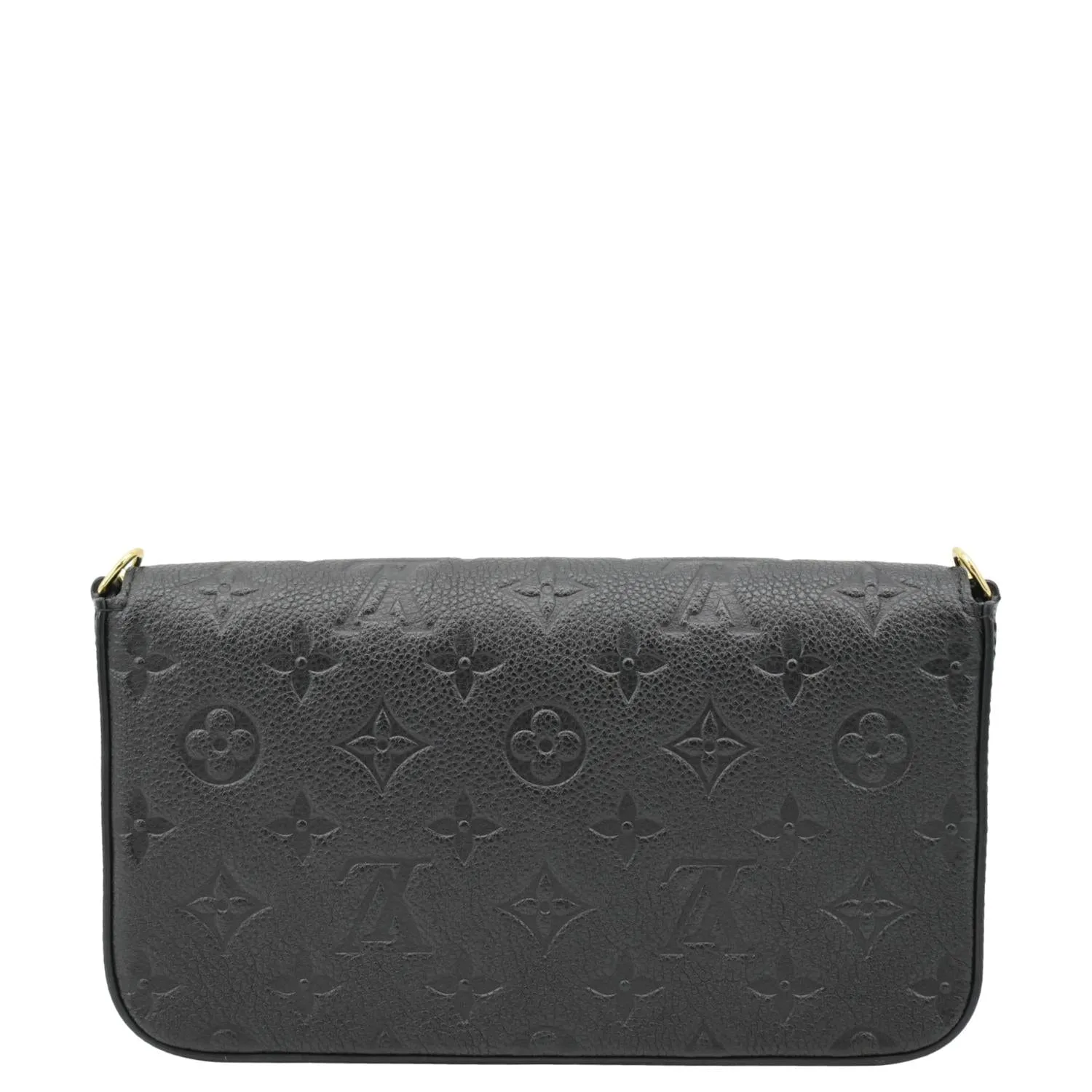 LOUIS VUITTON Felicie Monogram Empreinte Pochette Shoulder Bag Black