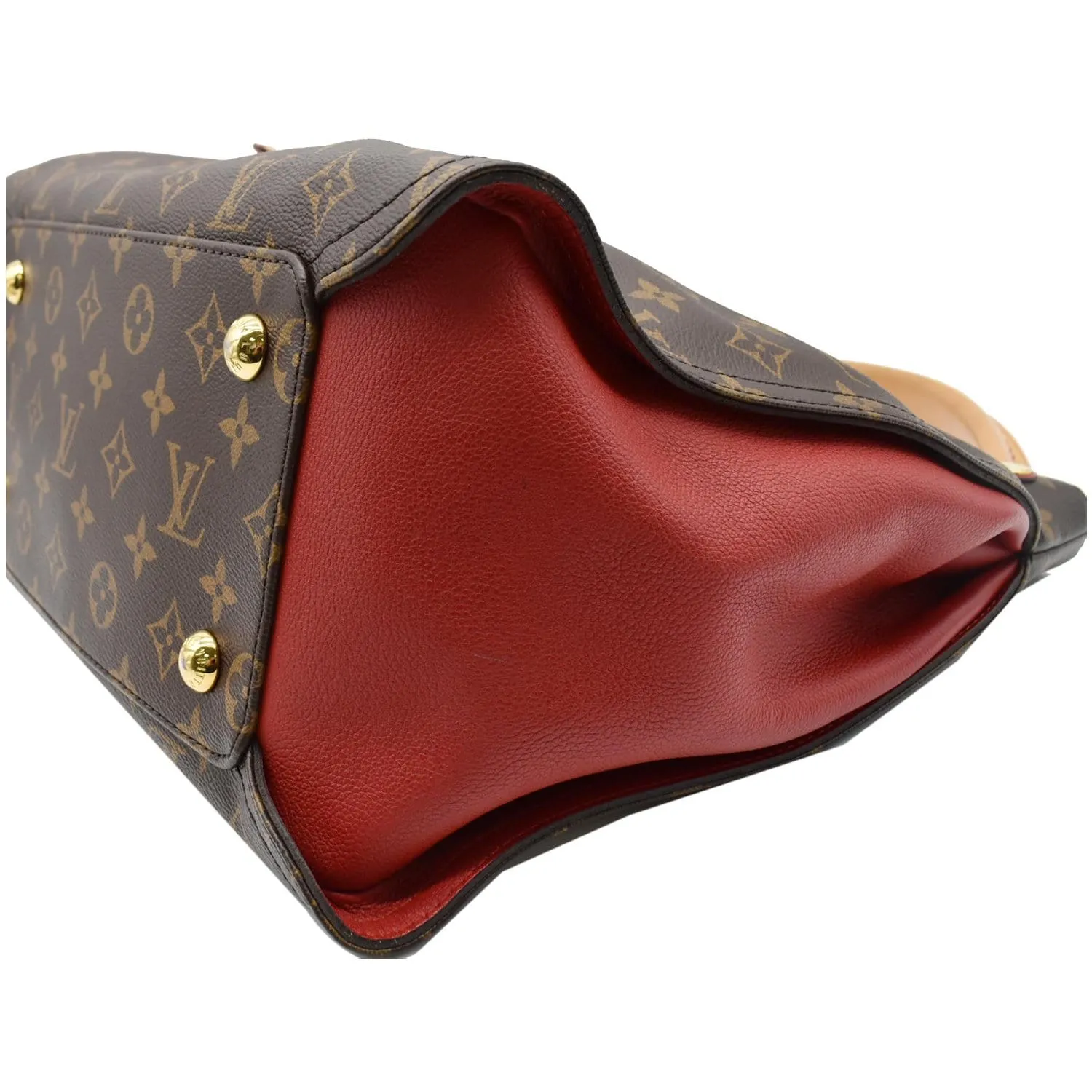 LOUIS VUITTON Gaia Monogram Canvas Shoulder Bag Brown