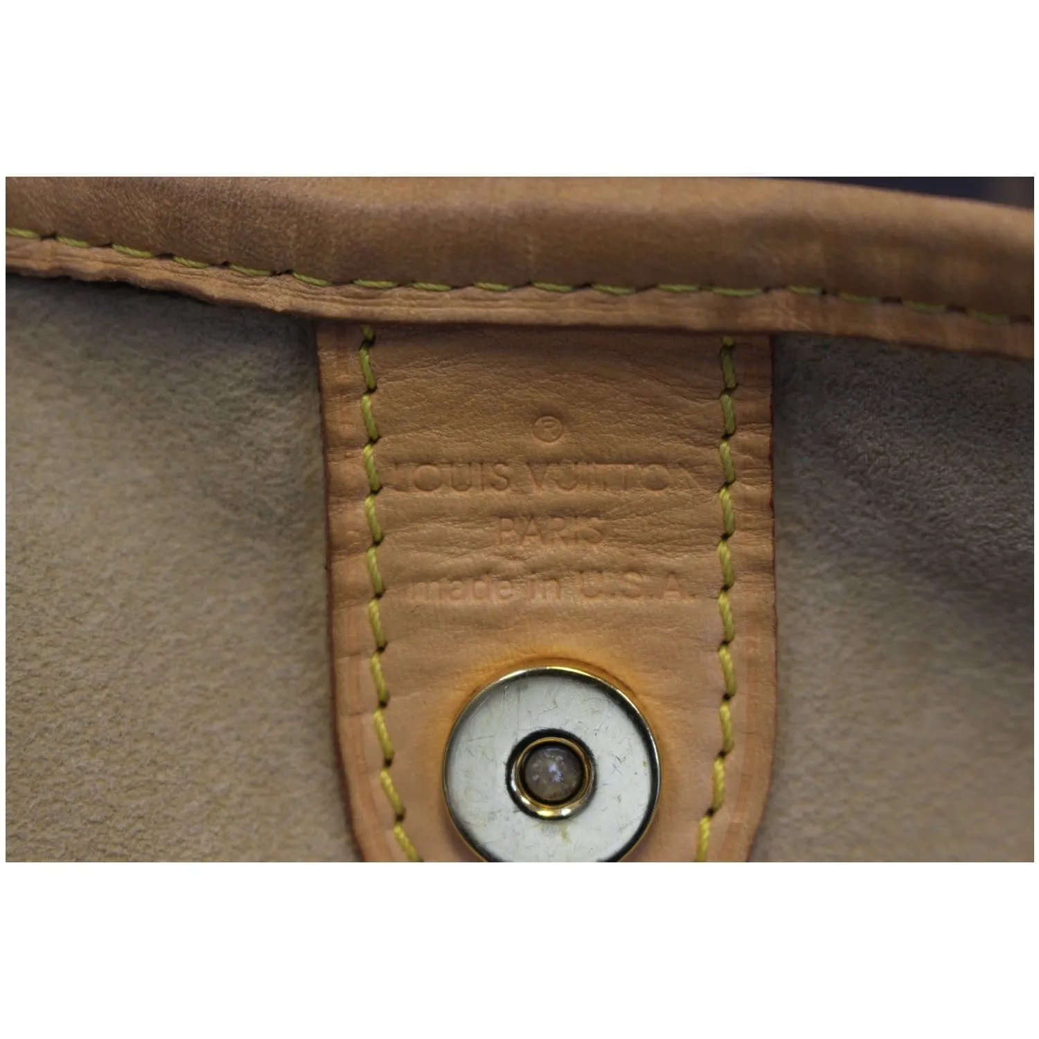 LOUIS VUITTON Galliera PM Monogram Canvas Shoulder Handbag Brown