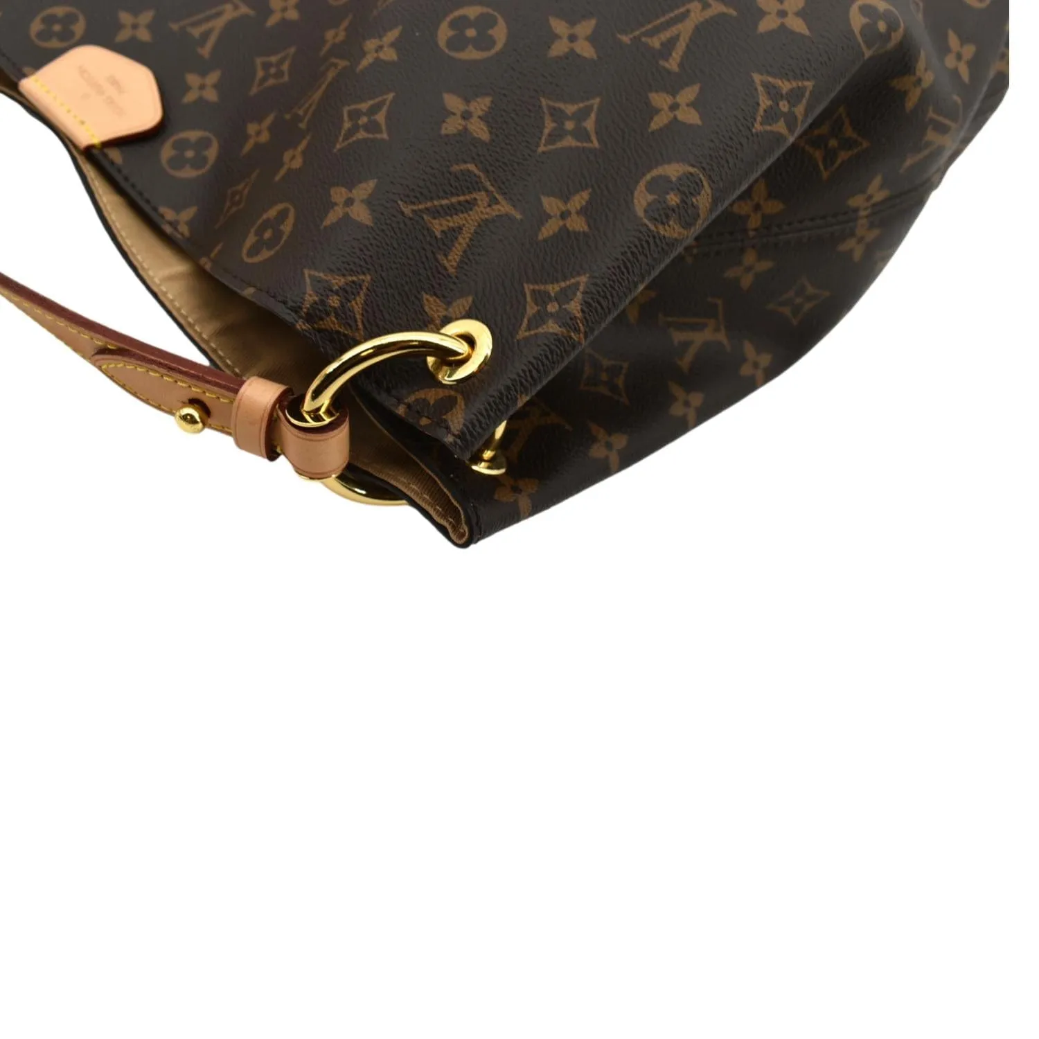 LOUIS VUITTON Graceful MM Monogram Canvas Hobo Bag Brown - Hot Deals