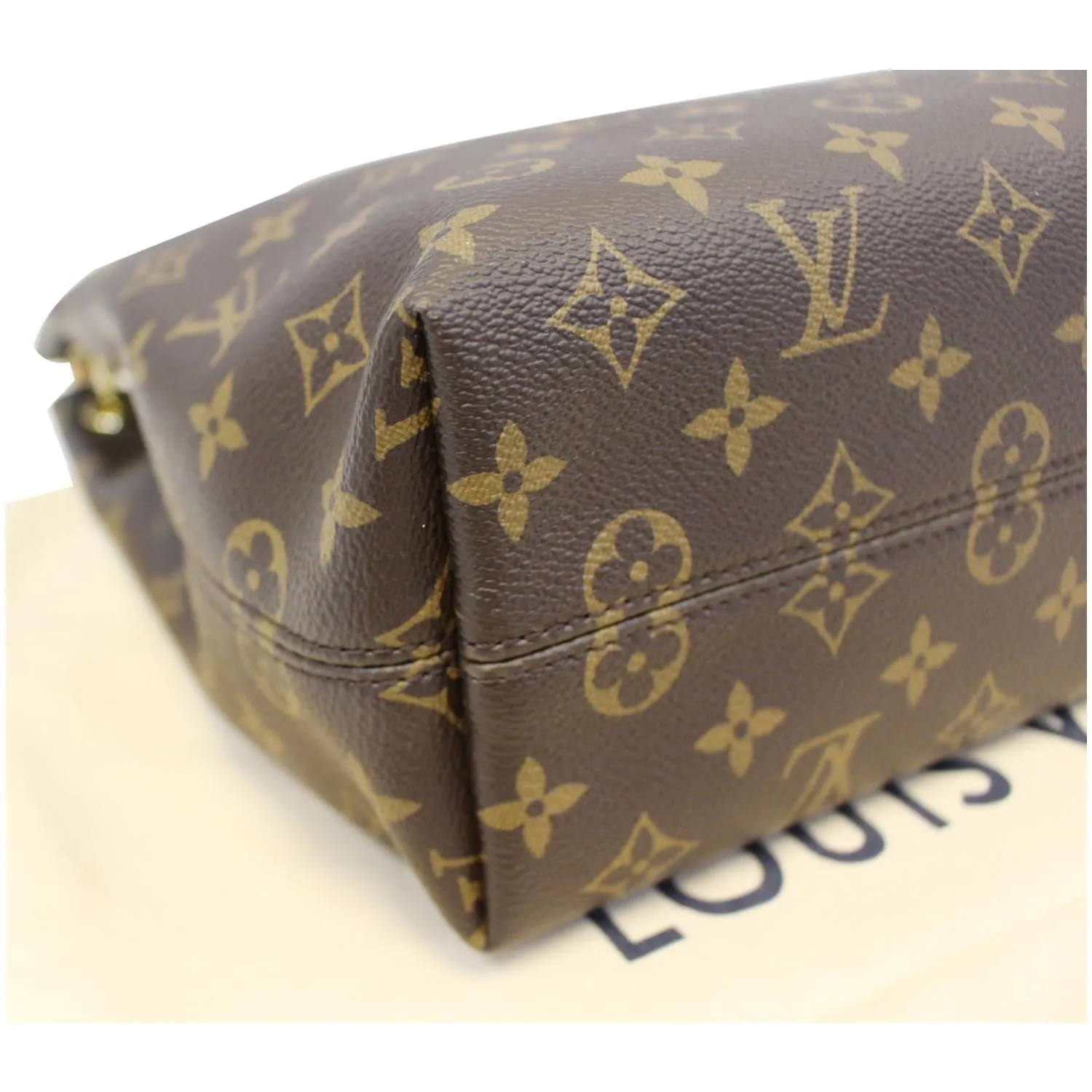 LOUIS VUITTON Graceful PM Monogram Canvas Shoulder Bag Brown