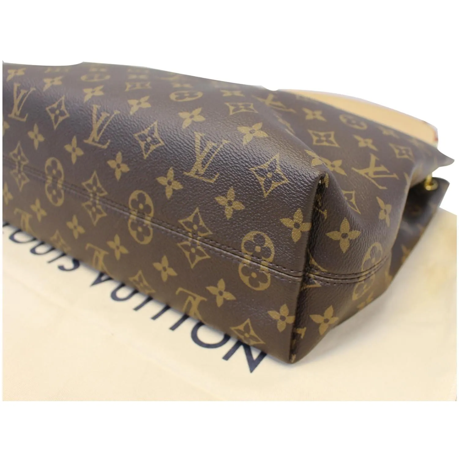 LOUIS VUITTON Graceful PM Monogram Canvas Shoulder Bag Brown