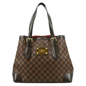 LOUIS VUITTON Hampstead Damier Ebene Shoulder Bag Brown