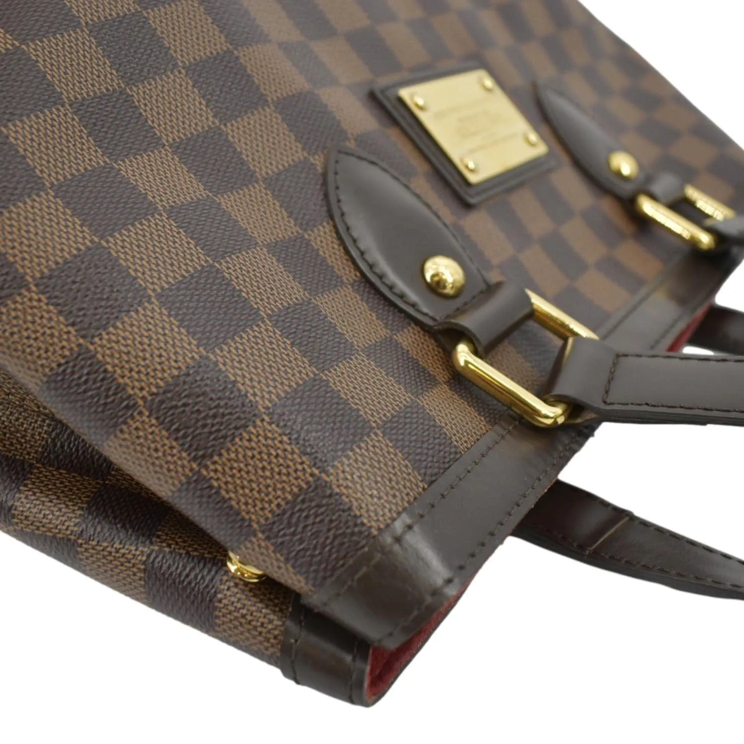 LOUIS VUITTON Hampstead MM Damier Ebene Shoulder Bag Brown