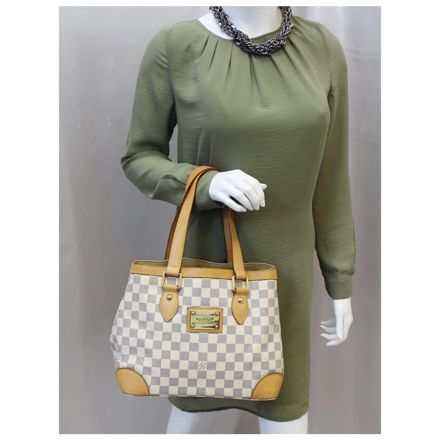 LOUIS VUITTON Hampstead PM Damier Azur Shoulder Bag