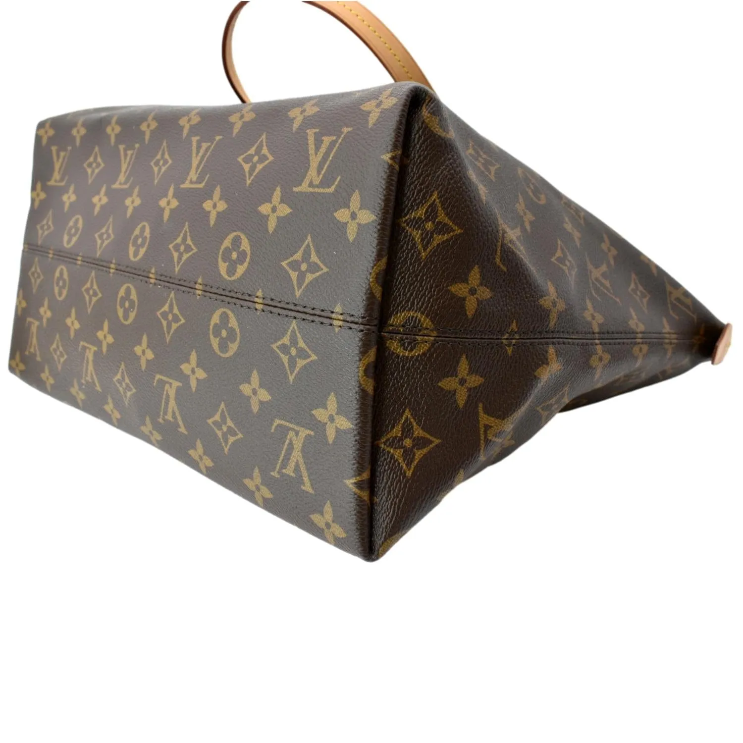 LOUIS VUITTON Iena MM Monogram Canvas Shoulder Bag Brown