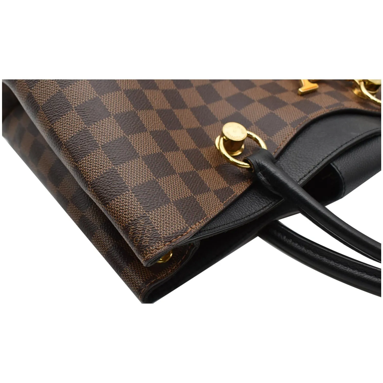 LOUIS VUITTON LV Riverside Damier Ebene Shoulder Bag Black
