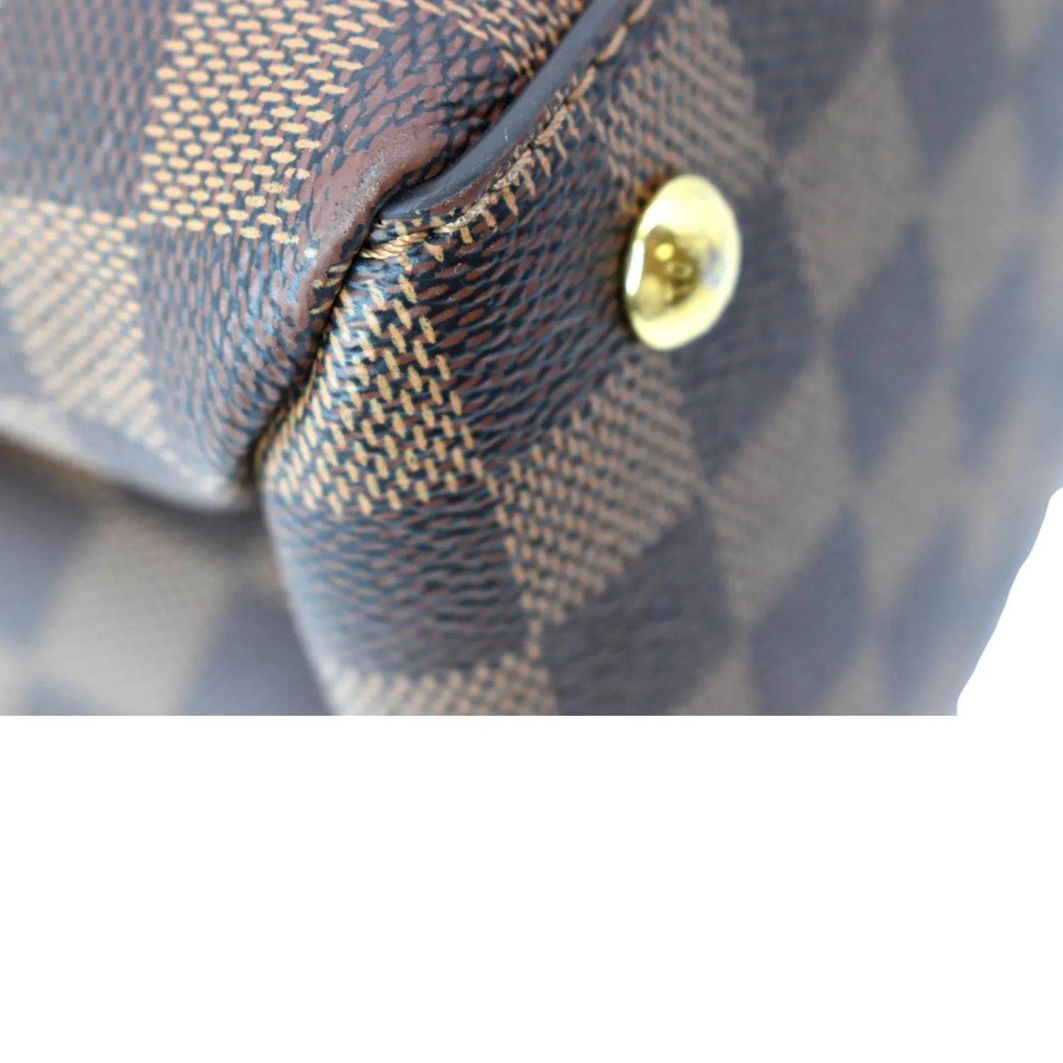 LOUIS VUITTON LV Riverside Damier Ebene Shoulder Bag Brown/Black