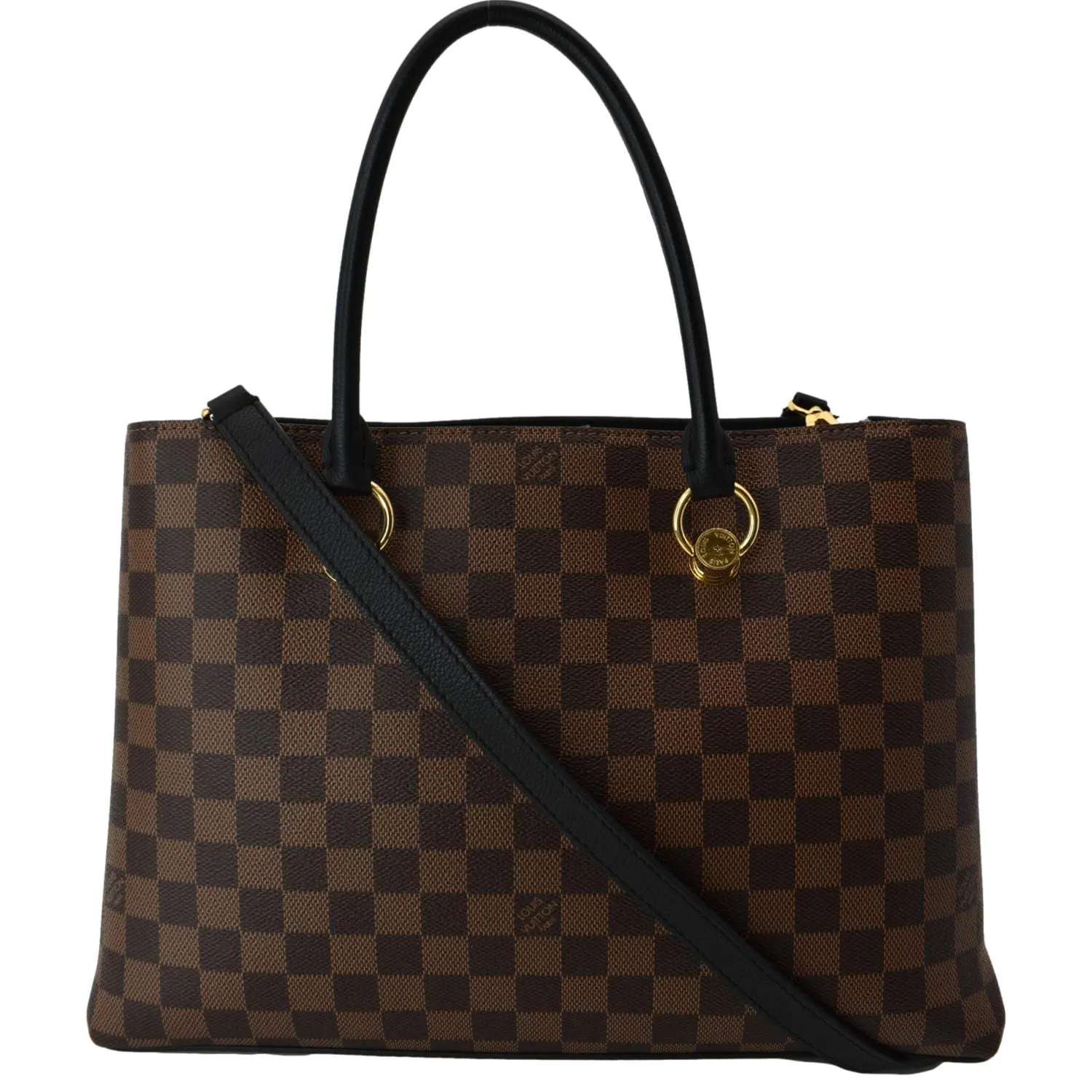 LOUIS VUITTON LV Riverside Damier Ebene Shoulder Bag Brown/Black