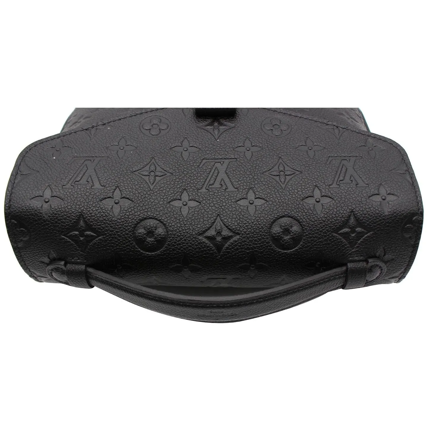 LOUIS VUITTON Metis Pochette Empreinte Leather Shoulder Bag Black