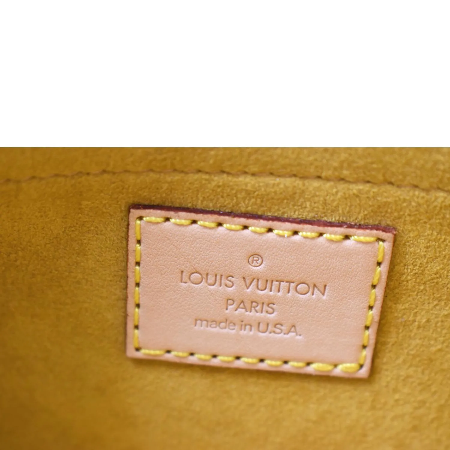 LOUIS VUITTON Mini Pleaty Monogram Denim Shoulder Handbag Blue