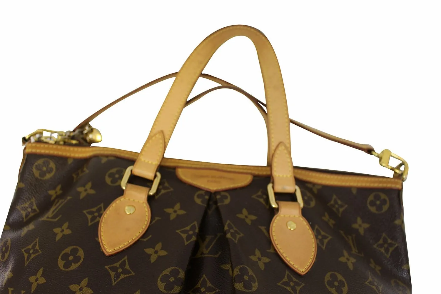 LOUIS VUITTON Monogram Canvas Palermo PM Brown Shoulder Bag