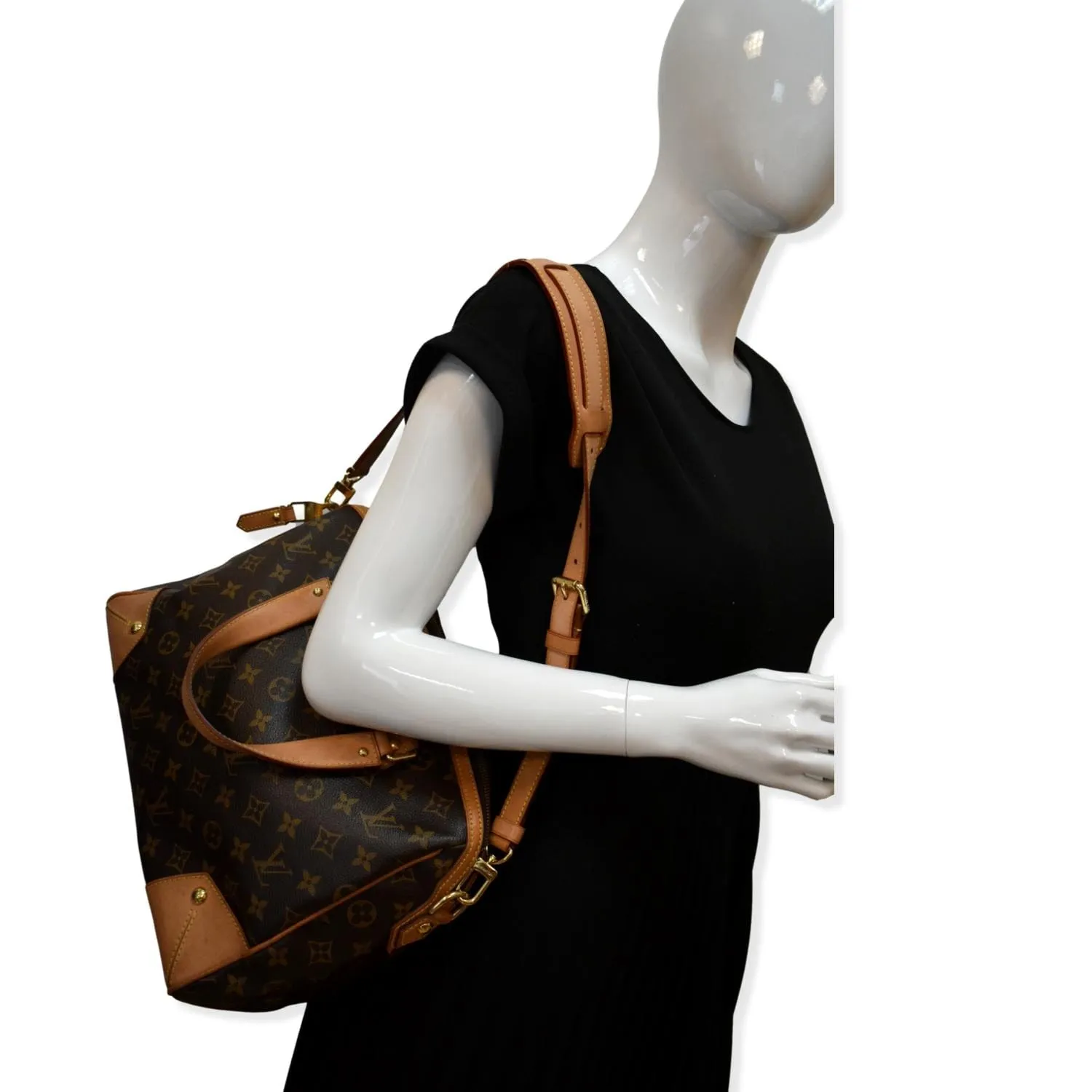 LOUIS VUITTON Monogram Canvas Retiro PM Shoulder Bag Brown