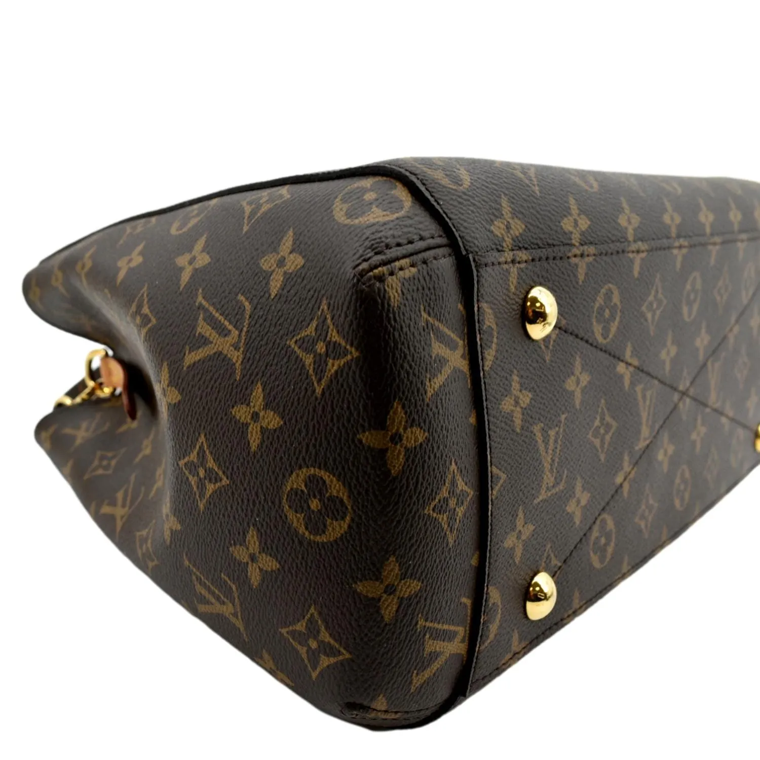 LOUIS VUITTON Montaigne GM Monogram Canvas Shoulder Bag Brown
