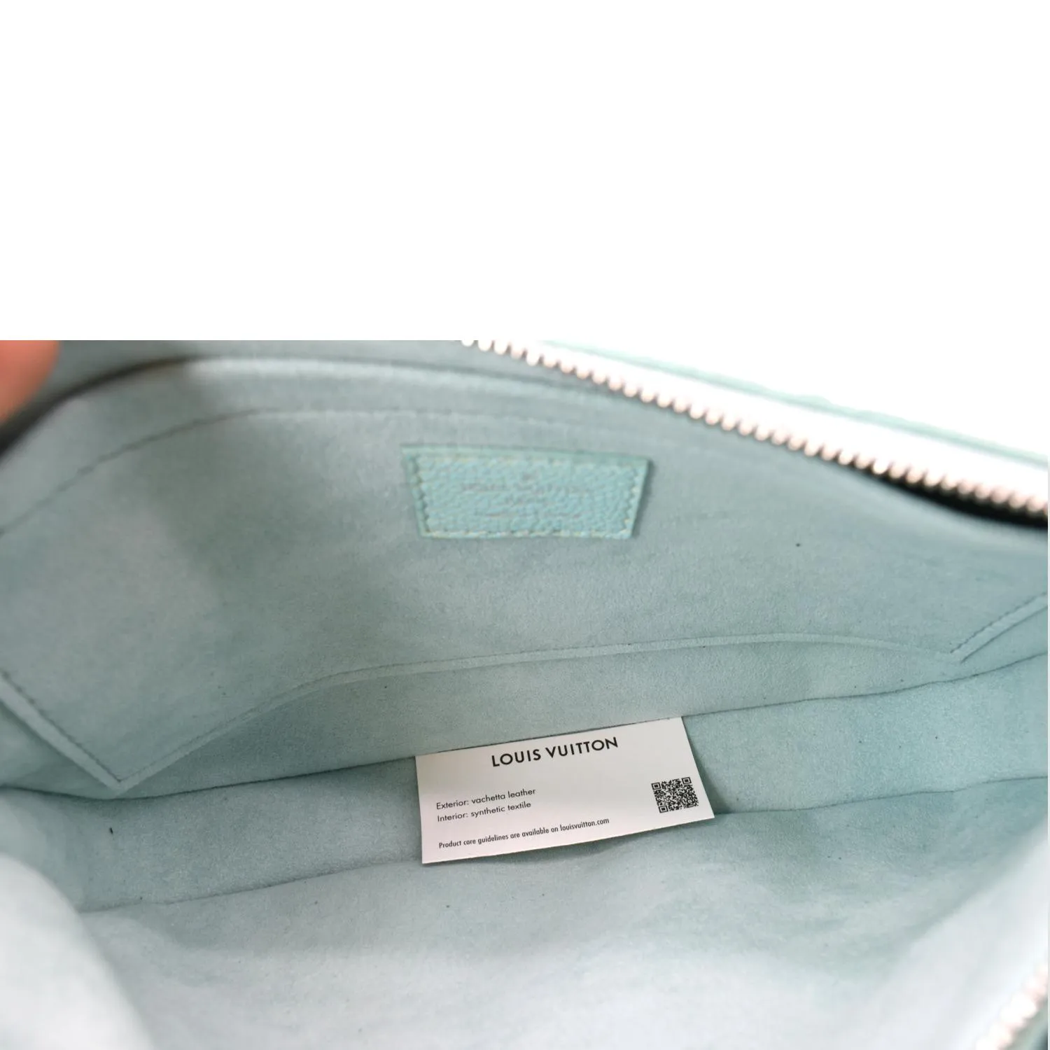 LOUIS VUITTON Multi Pochette Accessoires Monogram Empreinte Shoulder Bag Vert d'eau