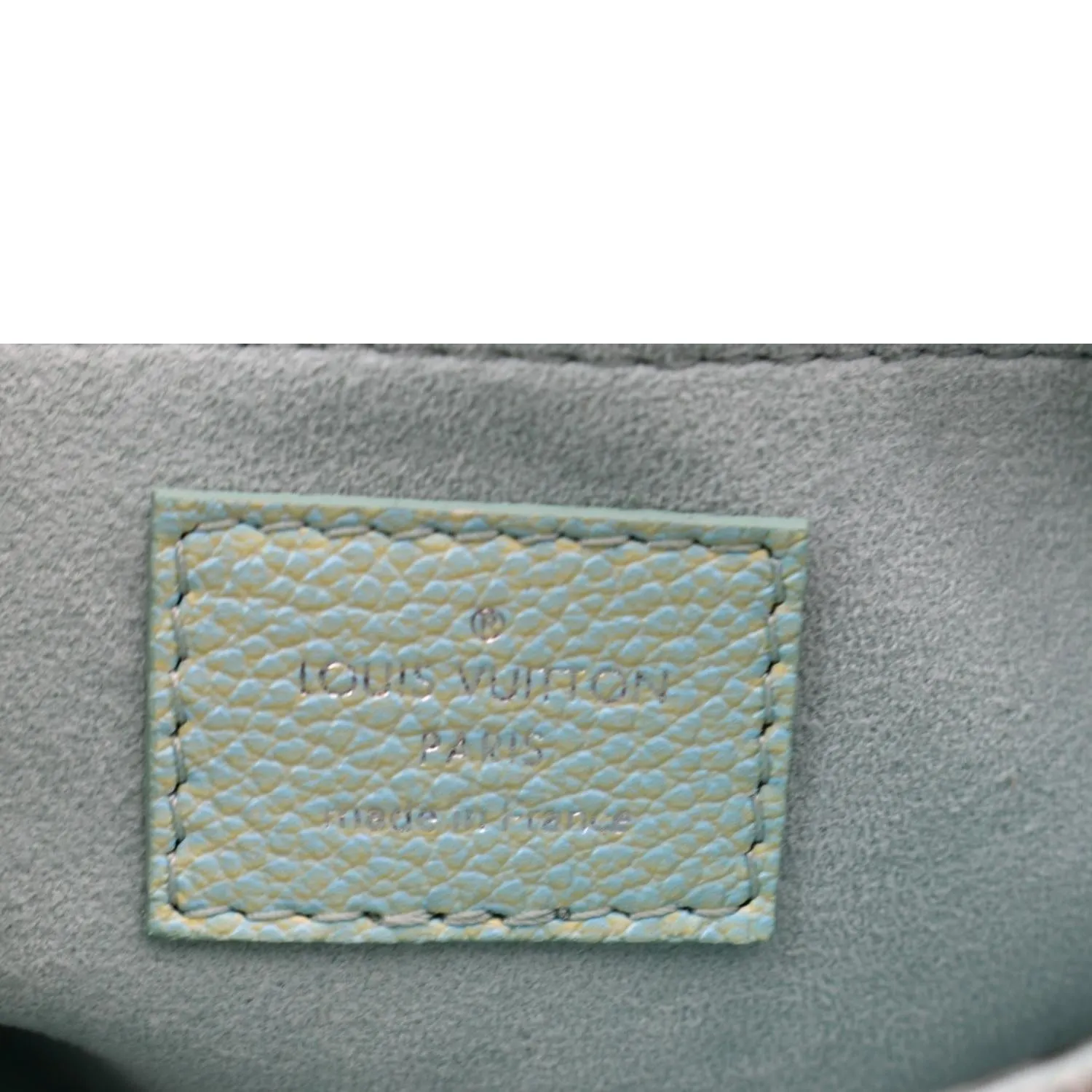 LOUIS VUITTON Multi Pochette Accessoires Monogram Empreinte Shoulder Bag Vert d'eau