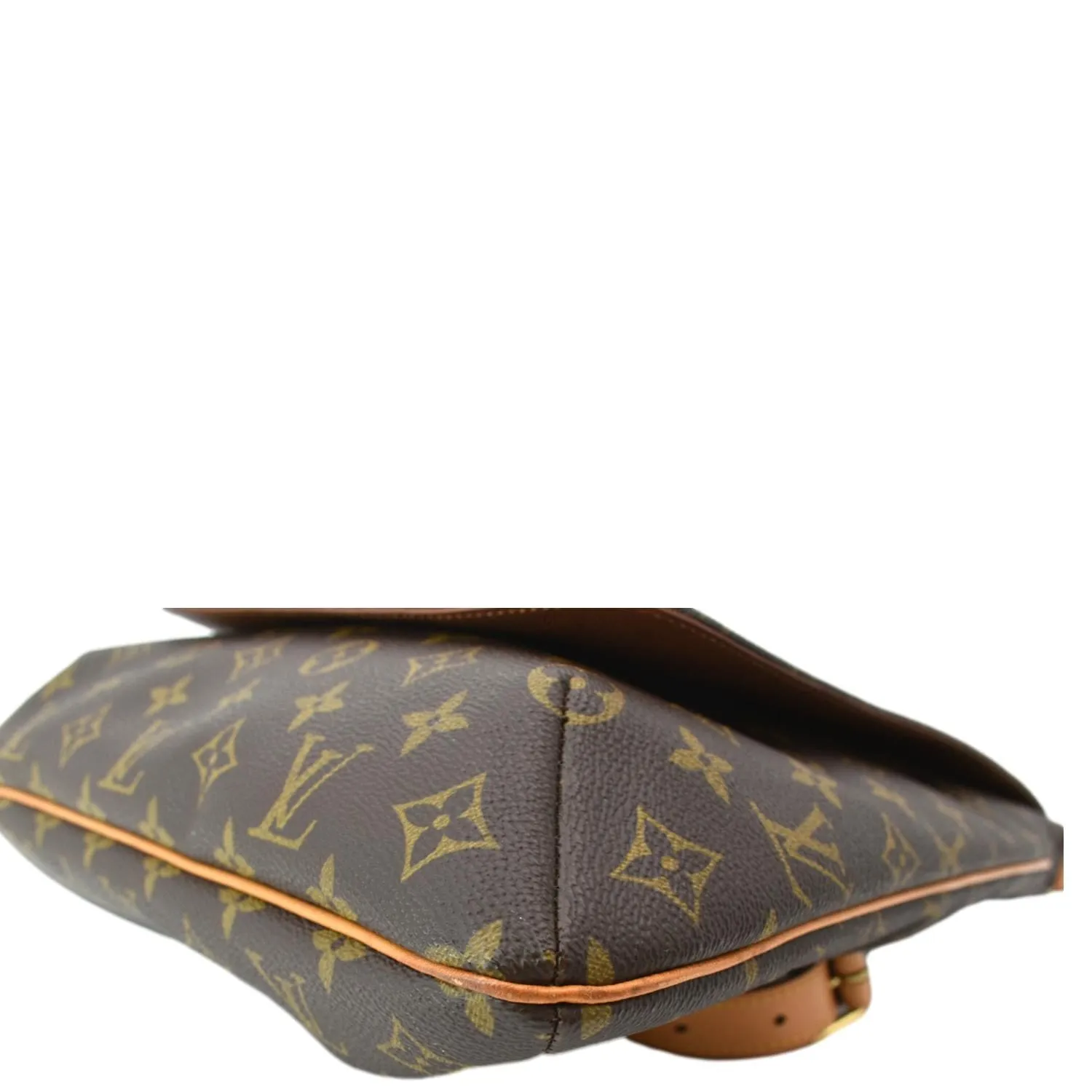 LOUIS VUITTON Musette Salsa GM Monogram Canvas Crossbody Bag Brown