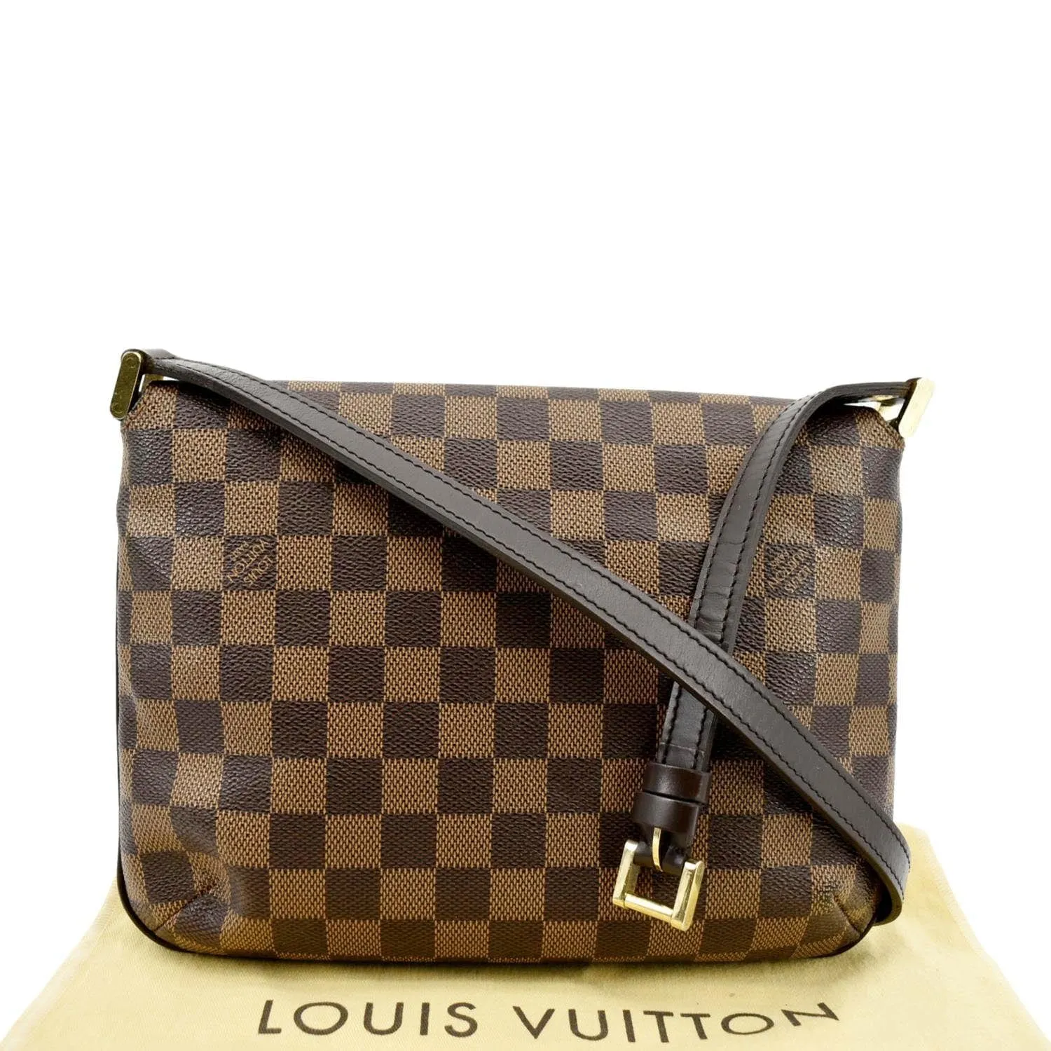 LOUIS VUITTON Musette Tango Monogram Canvas Short Strap Shoulder Bag Brown